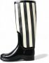 Dolce & Gabbana Gestreepte kniehoge laarzen zwart en wit White Dames - Thumbnail 13