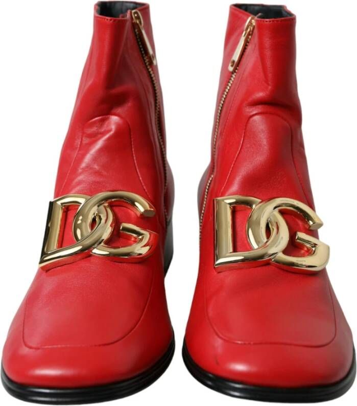 Dolce & Gabbana Ankle Boots Red Heren