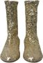 Dolce & Gabbana Gouden Pailletten Mid-Calf Laarzen Yellow Dames - Thumbnail 10