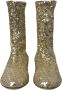 Dolce & Gabbana Gouden Pailletten Mid-Calf Laarzen Yellow Dames - Thumbnail 10