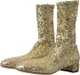 Dolce & Gabbana Gouden Pailletten Mid-Calf Laarzen Yellow Dames - Thumbnail 11