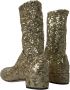 Dolce & Gabbana Gouden Pailletten Mid-Calf Laarzen Yellow Dames - Thumbnail 12