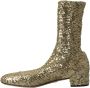 Dolce & Gabbana Gouden Pailletten Mid-Calf Laarzen Yellow Dames - Thumbnail 13