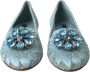 Dolce & Gabbana Paarse Taormina Kant Kristal Platte Schoenen Purple Dames - Thumbnail 29