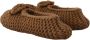 Dolce & Gabbana Brown Slip On Ballerina Flats Wool Knit Shoes Bruin Dames - Thumbnail 6
