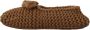 Dolce & Gabbana Brown Slip On Ballerina Flats Wool Knit Shoes Bruin Dames - Thumbnail 7