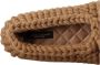 Dolce & Gabbana Brown Slip On Ballerina Flats Wool Knit Shoes Bruin Dames - Thumbnail 9