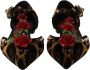Dolce & Gabbana Luipaard Bloemen T-Strap Sandalen Multicolor Dames - Thumbnail 2