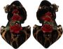 Dolce & Gabbana Bloemen Luipaard T-Strap Sandalen Multicolor Dames - Thumbnail 2