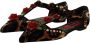 Dolce & Gabbana Luipaard Bloemen T-Strap Sandalen Multicolor Dames - Thumbnail 3