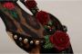 Dolce & Gabbana Bloemen Luipaard T-Strap Sandalen Multicolor Dames - Thumbnail 9