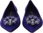 Dolce & Gabbana Paarse Suède Kristal Loafers Flats Purple Dames - Thumbnail 4