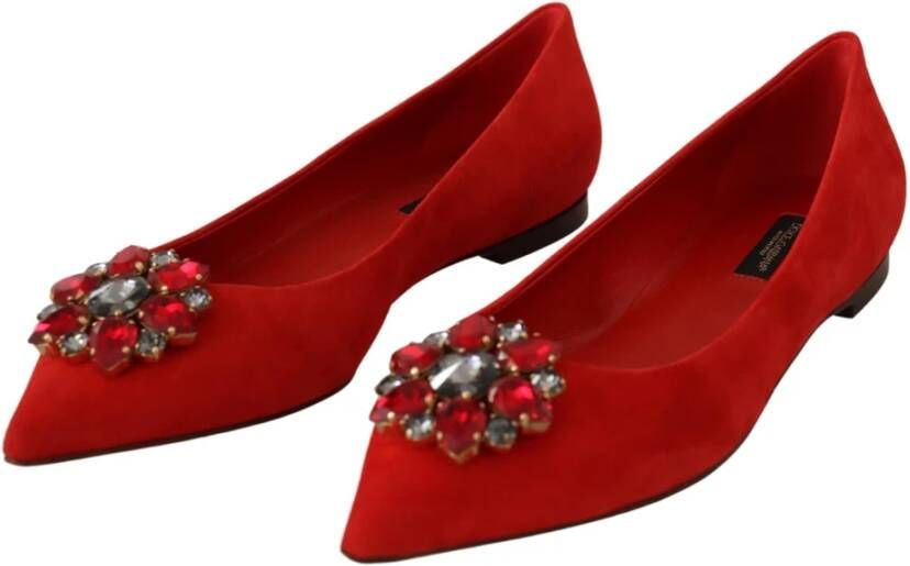 Dolce & Gabbana Ballerinas Red Dames