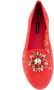 Dolce & Gabbana Rode Taormina Kant Kristallen Ballet Flats Schoenen Red Dames - Thumbnail 29