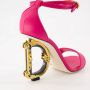 Dolce & Gabbana Zwarte Leren Barok Hak Sandalen Black Dames - Thumbnail 12