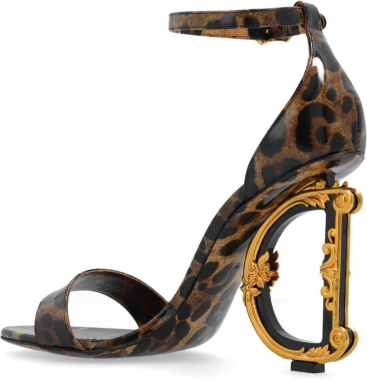 Dolce & Gabbana Barokke hakken sandalen Bruin Dames