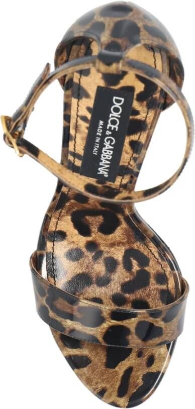 Dolce & Gabbana Barokke hakken sandalen Bruin Dames