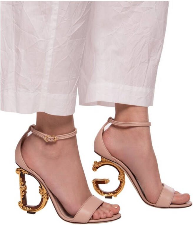 Dolce & Gabbana Baroque Sandals Beige Dames