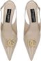 Dolce & Gabbana Elegante Decollete Schoenen voor Vrouwen Beige Dames - Thumbnail 7