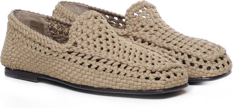 Dolce & Gabbana Beige Platte Schoenen Beige Heren