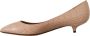 Dolce & Gabbana Beige Nude Leren Kitten Heels Pumps Multicolor Dames - Thumbnail 4