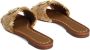 Dolce & Gabbana Beige Leren Sandalen met Vintage Messing - Thumbnail 3