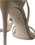 Dolce & Gabbana Beige Leren Strappy Heels Sandalen Beige Dames - Thumbnail 4