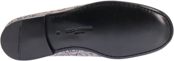 Dolce & Gabbana Beige Loafer Schoenen met Logo Print Beige Heren