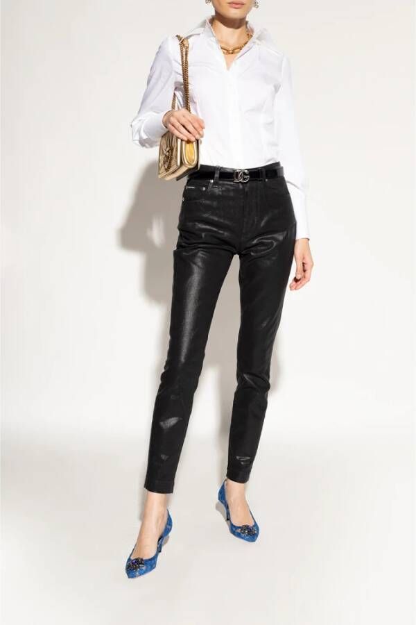 Dolce & Gabbana Bellucci kanten stiletto pumps Blue Dames