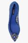 Dolce & Gabbana Elegante Kant Hakken met Juweelversiering Blue Dames - Thumbnail 7