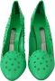 Dolce & Gabbana Betoverende Assepoester Kristal Pumps in Groen Green Dames - Thumbnail 2