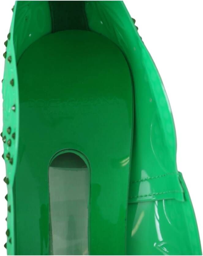 Dolce & Gabbana Betoverende Assepoester Kristal Pumps in Groen Green Dames