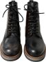 Dolce & Gabbana Zwarte leren militaire gevechtslaarzen Black Heren - Thumbnail 8