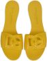 Dolce & Gabbana Gele Logo Slides Open Teen Instapper Yellow Dames - Thumbnail 4