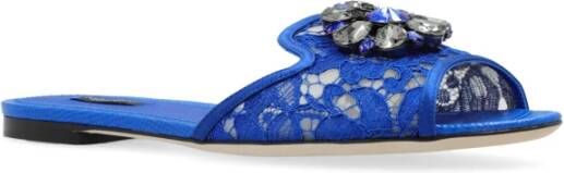 Dolce & Gabbana Bianca Slides Blue Dames
