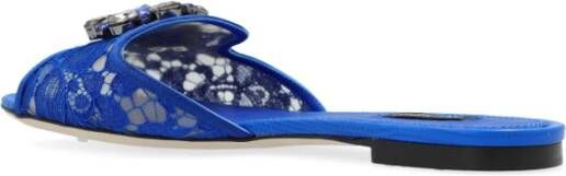 Dolce & Gabbana Bianca Slides Blue Dames