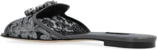 Dolce & Gabbana Bianca Slides Gray Dames