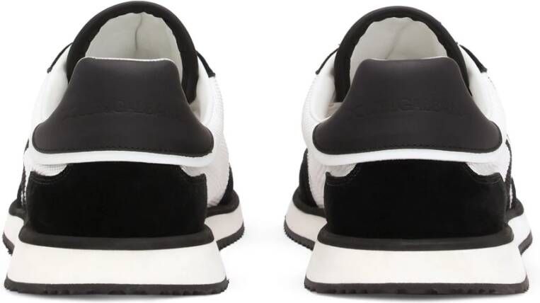 Dolce & Gabbana Bianco e Nero Sneakers Black Heren