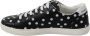 Dolce & Gabbana Black Leather Polka Dots Sneakers Shoes Zwart Dames - Thumbnail 2