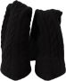 Dolce & Gabbana Black Stretch Socks Knee High Booties Shoes Zwart Dames - Thumbnail 2