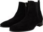 Dolce & Gabbana Dolce Gabbana Black Suede Leather Chelsea Mens Boots Shoes Black Heren - Thumbnail 6