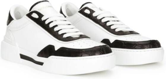 Dolce & Gabbana Blanca Coco Zwart Sneaker White Heren