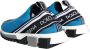 Dolce & Gabbana Blauw en Zwart Logo Sneakers - Thumbnail 2