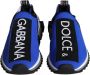 Dolce & Gabbana Blauw Zwart Lage Top Logo Sneakers Blue - Thumbnail 8