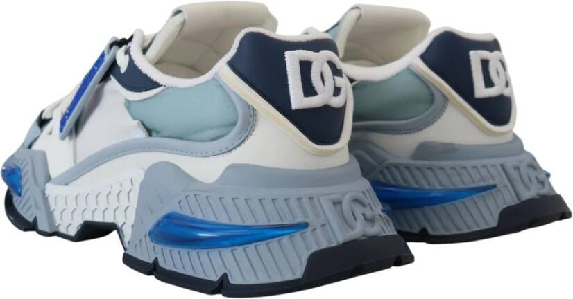 Dolce & Gabbana Blauw Witte Space Sport Sneakers Blue Heren