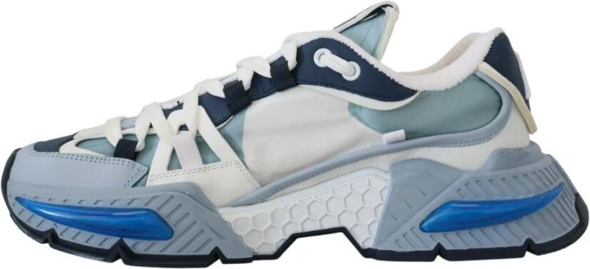 Dolce & Gabbana Blauw Witte Space Sport Sneakers Blue Heren