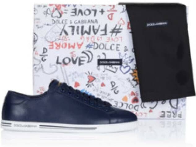 Dolce & Gabbana Blauwe Heren Sneaker Comfortabel en veelzijdig