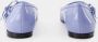 Dolce & Gabbana Blauwe Kalfsleren Slip-On Ballerina's Blue Dames - Thumbnail 14