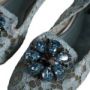Dolce & Gabbana Blauwe Kant Kristal Ballet Flats Loafers Schoenen Blue Dames - Thumbnail 12