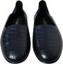 Dolce & Gabbana Elegante Blauwe Krokodillen Loafers Blue - Thumbnail 2
